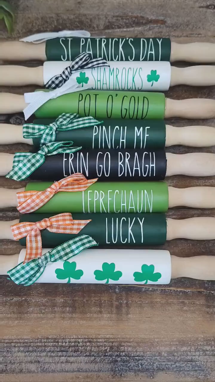 St. Patrick's Day Mini Rolling Pins