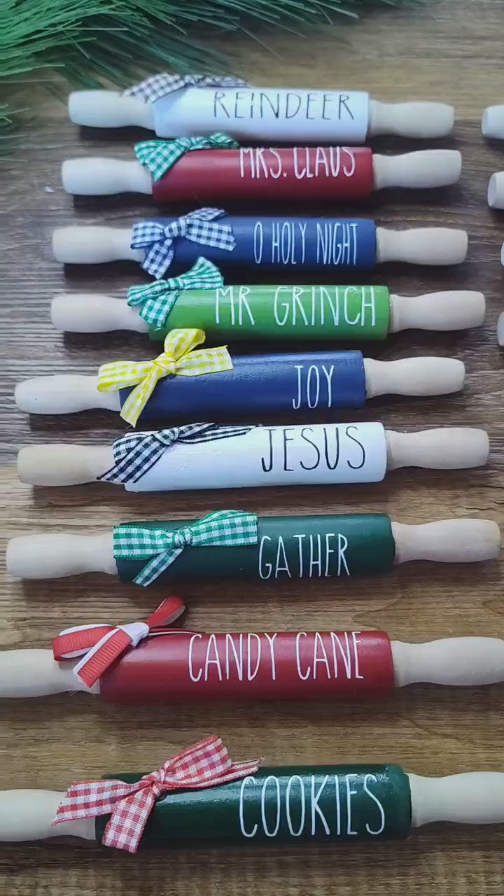 Holiday Mini Rolling Pins