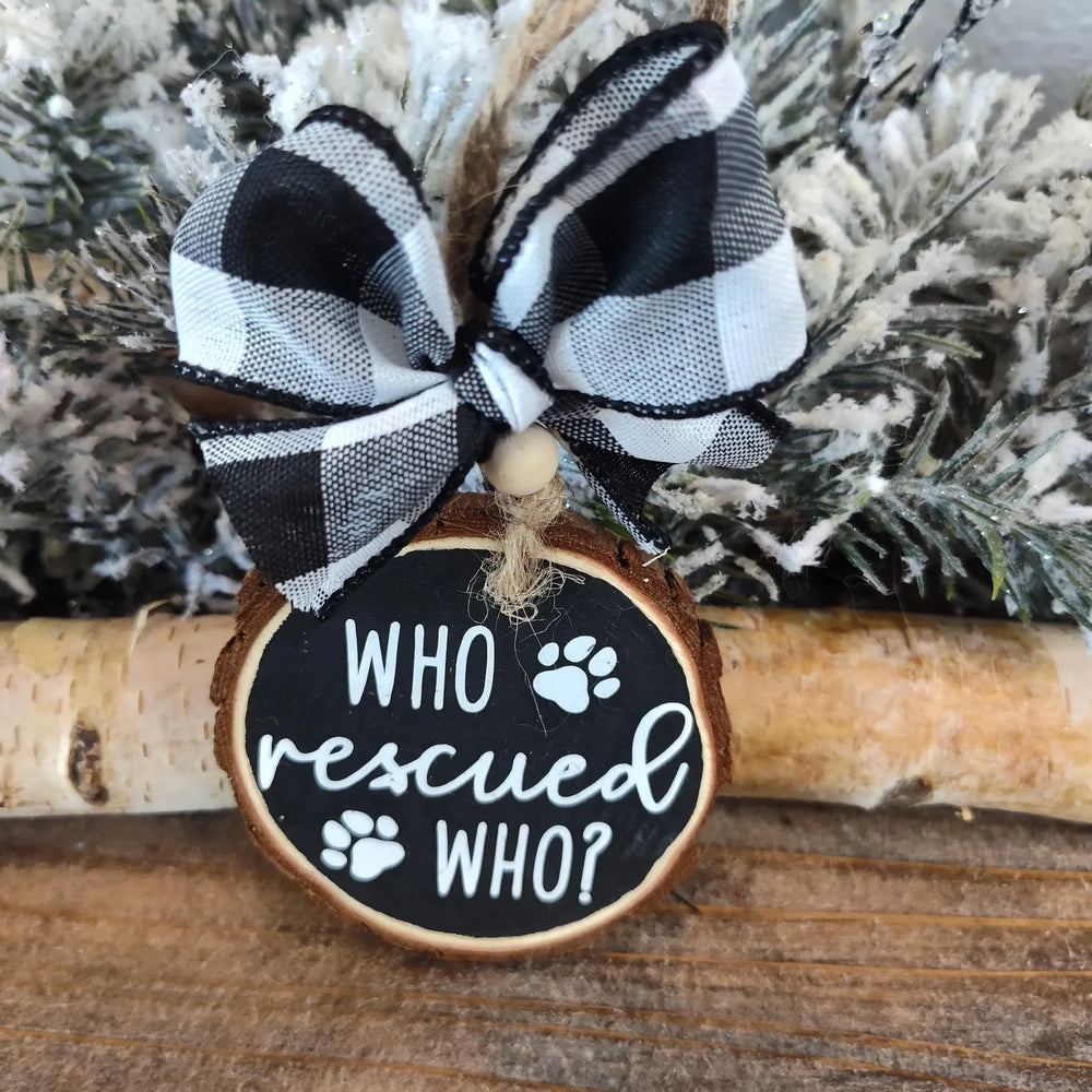 
                  
                    Artistic Studio 1010 Who Rescued Who Ornament who_rescued_who_black Ornament
                  
                