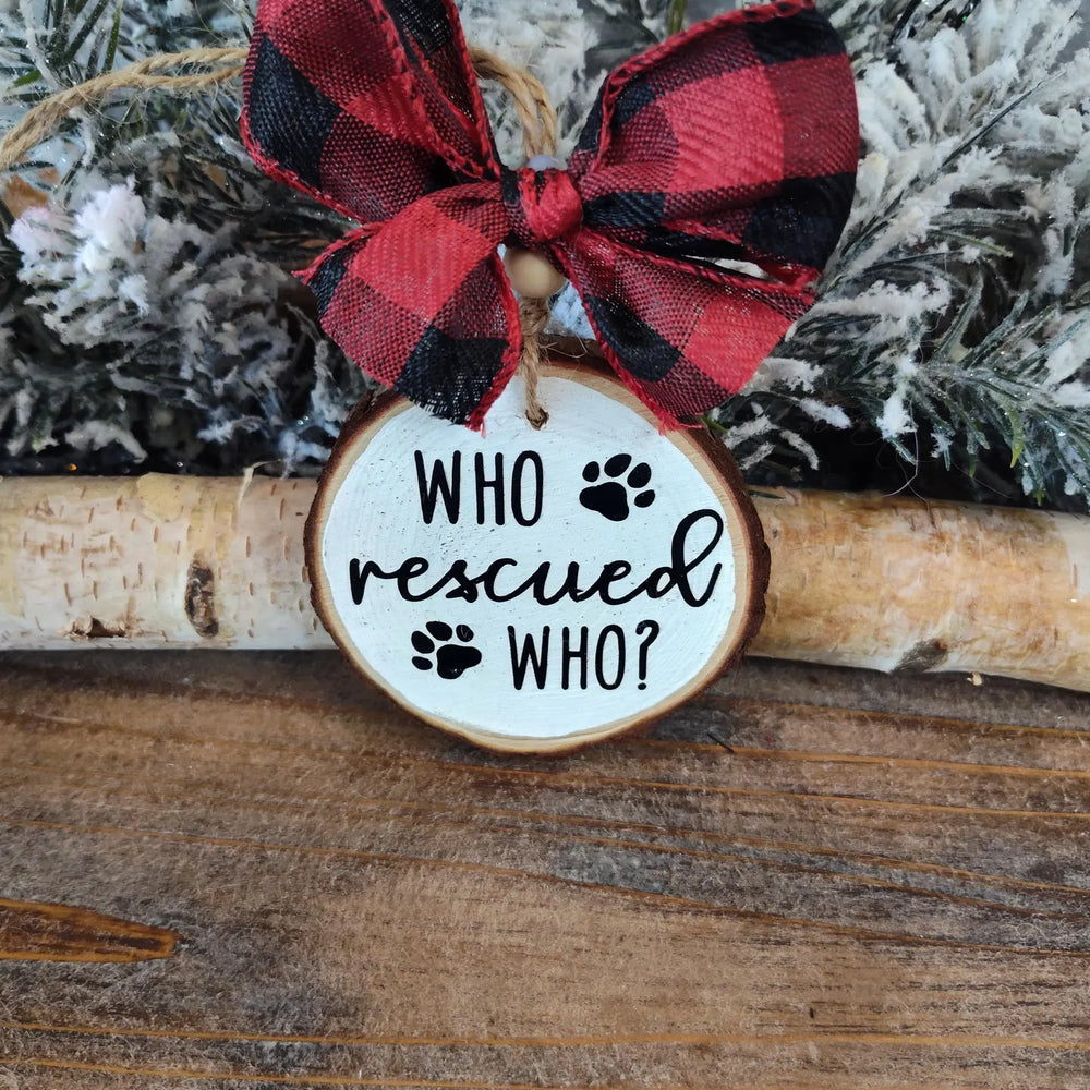 
                  
                    Artistic Studio 1010 Who Rescued Who Ornament who_rescued_who_white Ornament
                  
                